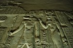 Temple de Kom Ombo, dedicat a dos déus, Horus i Sobek, déu cocodril.