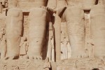 Abu Simbel. Detalls del temple de Ramsés II.