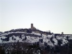 El castell de Tona enfarinat.
