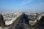 L'avinguda dels Champs Élysées des de dalt de l'arc de triomf