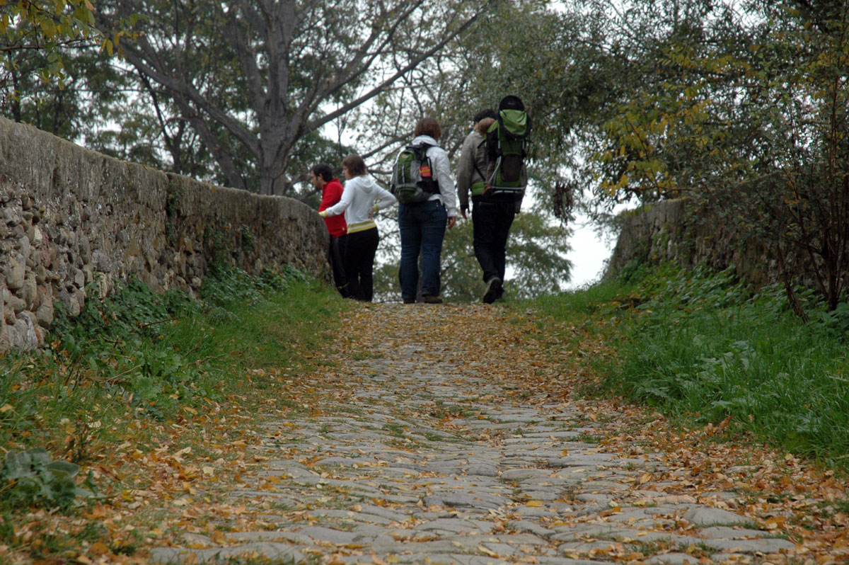 A sobre del pont del Bruguer